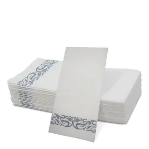 Chất lượng tốt 1ply sinh thái thân thiện airlaid không dệt giấy khăn tay khăn dày mềm siêu thấm airlaid khăn ăn giấy