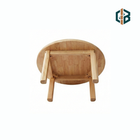 Table ronde en bambou pour enfants, table d'activités Montessori en bois pour tout-petits, mobilier de salle de jeux pour enfants, vente en gros OEM personnalisée