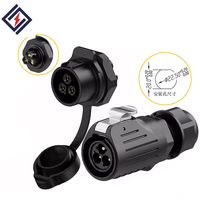 Connecteur d'alimentation étanche IP68 LP20, 2-4 broches, sans outil, à visser, pour alimentation électrique – Meilleure vente
