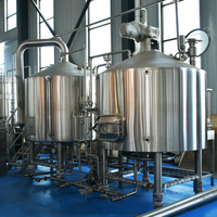 Three Vessels 500L Brewhouse System in Bar Beer Brewing Equipment