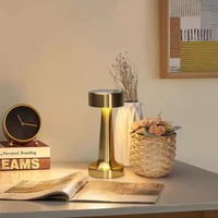 Lampe de Table LED Rechargeable Tactile en Forme de Champignon, Style Nordique, pour Restaurant et Chambre à Coucher, Vente en Gros Usine, Veilleuse à Intensité Réglable