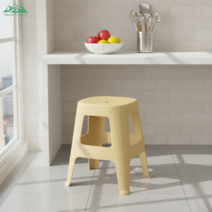 Taburete y Otomana Cuadrados de Plástico Portátiles Modernos y Contemporáneos Wayon, Plegables para Uso en el Dormitorio - Product Image 2