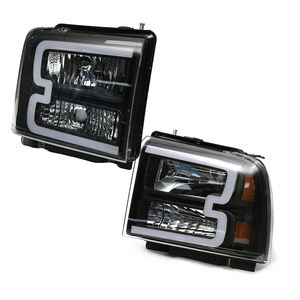 Vente de phares avant à LED avec boîtier noir fumé, éclairage extérieur pour Ford F-250 2005 2006 <span class=keywords><strong>2007</strong></span> - Product Image 2