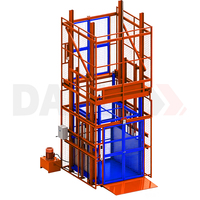 Ascenseur à marchandises, élévateur de fret, monte-charge lourd pour entrepôt, usine, bâtiment industriel, entraînement hydraulique