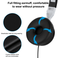 Casque de jeu filaire stéréo véritable pas cher en gros, écouteurs PC, son surround, interface 3,5 mm, câble de 1,2 m