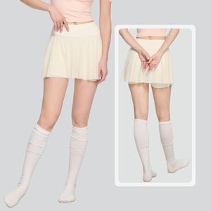 LVD222 Jupes de haute qualité pour femmes qui évacuent l'humidité Jupes actives 2-en-1 Poches Sports Yoga Athletic Pickleball Jupes - Product Image 2