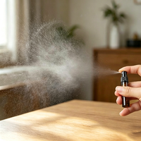 Vente en gros de mini flacons cylindriques de luxe en verre ambré pour échantillons de parfum, atomiseurs à bouchon à vis, 2ml 3ml 5ml 10ml, emballage vide pour huiles