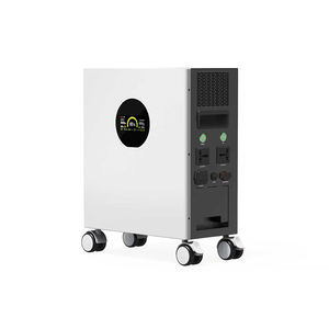 Station d'alimentation portable LiFePO4 2400W 3072Wh à onde sinusoïdale pure MPPT avec roues, compatible panneau solaire pour la sauvegarde d'urgence - Product Image 3