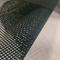 Super prix 100% Polyester tissu respirant léger tricot filet maille pour chaise de bureau sac de voiture chaussures Textiles de maison couleur noire