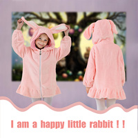 Combinaison grenouillère en flanelle 3D unisexe pour enfants, tenue de scène avec motif animal et lapin mignon, tenue à capuche