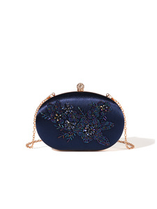 Sac de soirée élégant pour femme, style vintage rétro, design classique, pochette ornée de strass, idéal pour les occasions formelles - Grande Vente - Product Image 4