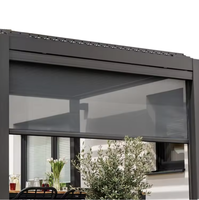Stores motorisés automatiques sur mesure pour pergola bioclimatique, villa, balcon, fenêtre extérieure, conformes UKCA