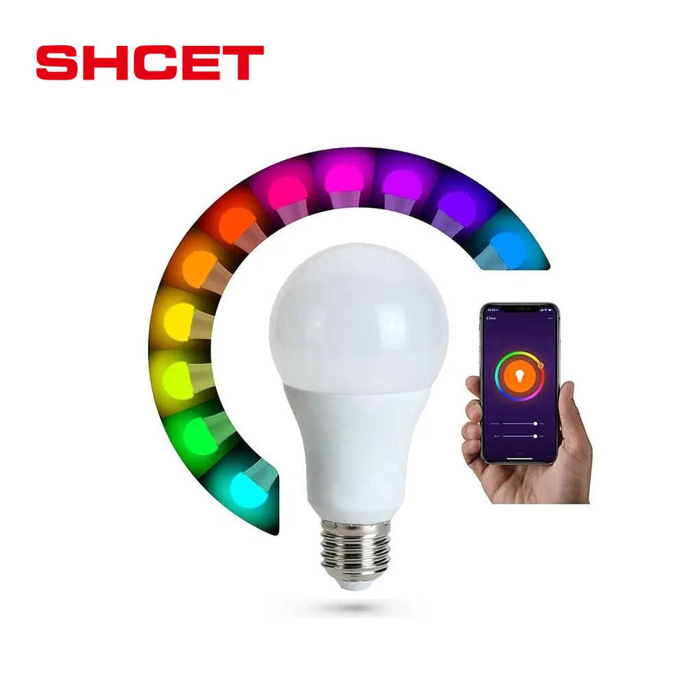 Cheap foco 7W 9w 12W wifi bulb led bulb RGB E27 Color Changing RGB LED Bulb e27e26 110V 220V APP Remote control