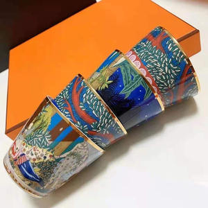 Nouvel ensemble de tasses à café en céramique de Noël au design moderne, tasses à café en porcelaine et en porcelaine fine - Product Image 6