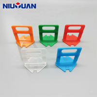 Système de nivellement de carrelage jetable en plastique PP, clips pour la pose de sol, prix d'usine NIUYUAN