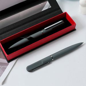 2026 Customized Metal Finish Printing <b>Matte</b> Black Business Gel Pen Soft <b>Rubber</b> Office School Executive CEO Portable Pen - Product Image 4