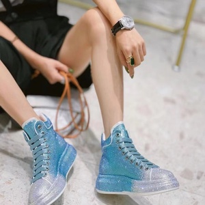 Chaussures de sport haut de gamme originales Mqqueen, baskets de mode, chaussures de créateur de luxe avec paillettes, chaussures à plateforme haute, chaussures de course pour hommes - Product Image 6