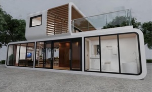 Extérieur moderne populaire maison préfabriquée minuscule mobile travail vie conteneur Pod Apple Cabin - Product Image 4