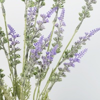 Bouquet de fleurs artificielles en lavande, plantes à fleurs pour mariage, décoration de fête, maison, hôtel, fleurs artificielles en lavande