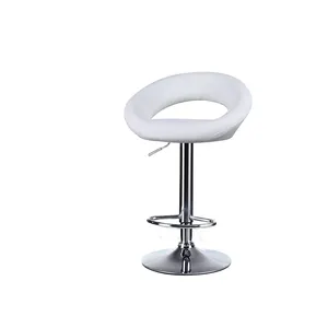 Europe and America Hot Selling Beautiful modern Leather Moon Shaped Bar chairs stool