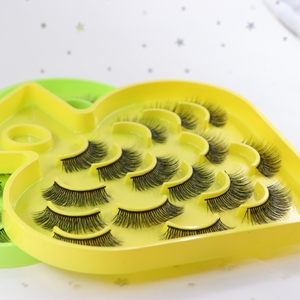 Ciglia naturali all'ingrosso 5d soffici ciglia a strisce complete fascia in cotone nero ciglia finte private label - Product Image 4