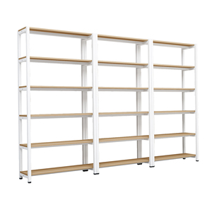 Modern Metal Living Room & Home Office <b>Bookcase</b>-Eco-friendly Powder-coated - Product Image 1