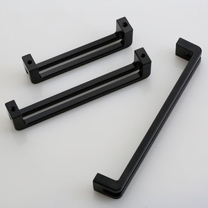 Armoires personnalisées en alliage de zinc noir à double poignée pratique pour armoires tiroirs cuisines hôtels modernes pour commodes de chambre à coucher - Product Image 4