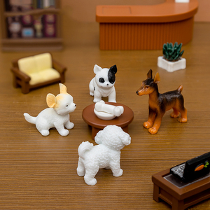 Figuras de Perros de Simulación, Accesorios para Cajas Sorpresa, Adornos Creativos para Micropaisajes, Mini Decoración para Autos con Figuras de Animales Pequeños - Product Image 2