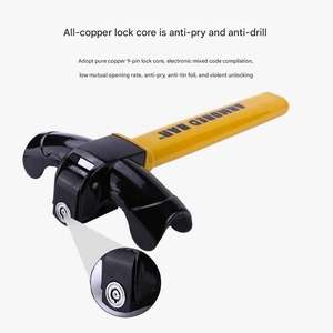 Verrouillage de volant en acier en forme de T réglable Promotion universelle de la sécurité des véhicules automobiles à prix compétitif - Product Image 5