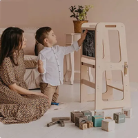 Tour d'apprentissage Montessori la plus vendue, échelle réglable en bois, tabouret de sécurité pour la cuisine, tabouret d'apprentissage convertible pour enfants