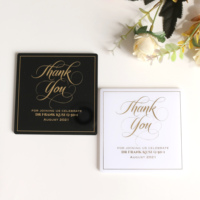 Sous-verres hexagonaux en acrylique personnalisés avec estampage à chaud doré, sous-verres ronds et carrés, cadeau de mariage