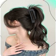 WFB553B Wwave Square Tone Ware para mujer con parte peluca personalizable de 4 colores - Product Image 1