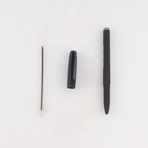 Wholesale Cheapest China Classic Roller Black Blank Soft Rubber Ball Point <b>Pen</b> With Custom Logo for Office School - Product Image 4
