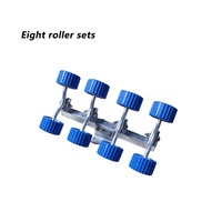 Pièces de remorque de bateau en gros remorque de bateau bleue rouleaux oscillants rouleaux de remorque de bateau