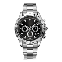 Montre mécanique automatique pour homme, acier inoxydable, bracelet 20 mm, cadran en verre, lumineuse, étanche, jour/date