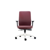 Chaise de bureau exécutive moderne en maille avec appui-tête et accoudoirs réglables, pivotante à 360°, base en acier réglable en hauteur, pour la maison ou le bureau