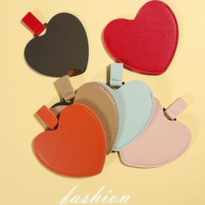 Espejo de Maquillaje de Bolsillo en Forma de Corazón, Pequeño, de Acero Inoxidable, Resistente a Roturas, Portátil, con Impresión de Logotipo - Product Image 4