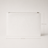 Ensemble de pochettes modernes à fermeture éclair 2 pièces avec logo personnalisé, porte-cartes enveloppe, organiseur de voyage minimaliste, pochette écologique durable