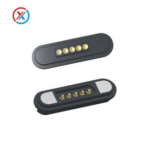 Conector magnético chapado en oro de 5 pines 12V2A 5V2A cargador macho y hembra conector pin POGO - Product Image 2