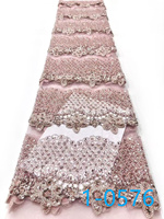 Tissu à paillettes multicolores effet écailles de poisson, broderie couleur lumière blanche, tissu décoratif pour robe de scène, tissu en dentelle à paillettes, tissu à perles