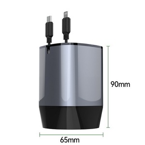 Adaptateur de <span class=keywords><strong>voiture</strong></span> rétractable rapide 120W <span class=keywords><strong>4</strong></span> en 1 tasse <span class=keywords><strong>chargeur</strong></span> de diffuseur d'aromathérapie pour téléphone portable - Product Image 4