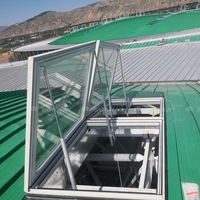 Puits de lumière sur mesure en aluminium pour véranda de villa, éclairage professionnel avec portes et fenêtres en PVC et verre acrylique, utilisation électrique