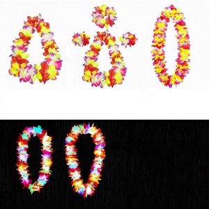 EVERGREAT alta calidad luz brillante vacaciones eventos flor guirnaldas pulseras diademas conjunto para decoración de fiesta de Navidad Hawaii - Product Image 6