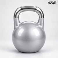 Ensemble de kettlebells de compétition en acier de qualité commerciale pour l'entraînement de force (codées par couleur, support OEM)