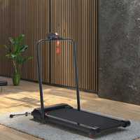 Caminadora Eléctrica Plegable Motorizada con Motor de 1.5HP, Pantalla LED, Equipo de Ejercicio para Uso Doméstico, Rango de Velocidad de 1-8km/h, Sin Monitor
