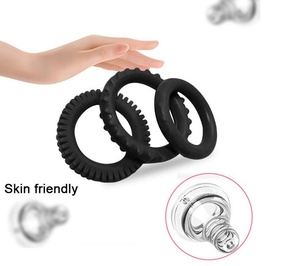 Nam đôi Vòng khóa tinh trùng Vòng Đôi bao cao su vòng nam thiết bị chăm sóc sức khỏe tình dục nam thủ dâm - Product Image 4