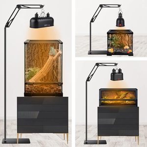 <span class=keywords><strong>Support</strong></span> de <span class=keywords><strong>lampe</strong></span> pour reptiles, bras oscillant réglable à 360°, <span class=keywords><strong>support</strong></span> de <span class=keywords><strong>lampe</strong></span> <span class=keywords><strong>chauffante</strong></span> pour dragons barbus, tortues, serpents et poussins - Product Image 2