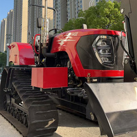 Mesin traktor pertanian perayap Mini ringkas Tiongkok 80HP/100HP 2WD 120HP penggunaan pertanian baru mesin roda gigi kultivator jalur karet kecil
