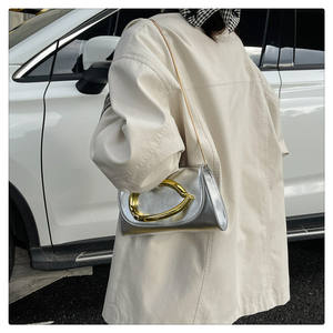 Sac <span class=keywords><strong>de</strong></span> soirée <span class=keywords><strong>de</strong></span> luxe pour femme, bandoulière chaîne, nouvelle tendance, poignée métallique, coque en polyester, pour fête, dîner, banquet, mariage - Product Image 6