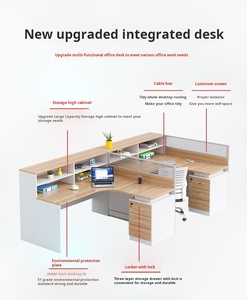 Mobiliario de oficina moderno modular personalizado escritorios de ordenador convertibles estaciones de trabajo para uso de oficina escalables para un espacio de trabajo óptimo - Product Image 5